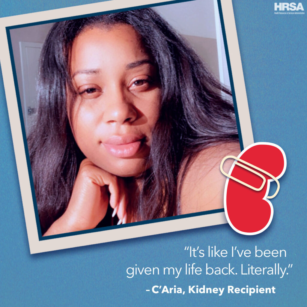 16901 HRSA April C’aria Life Story